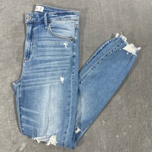 Abercrombie & Fitch‎ Womens 28 High Rise Super Skinny Ankle Light Wash Jeans
